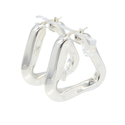 Bottega Veneta Earrings Twist Triangle Hoop 925 Sterling Silver — view 2