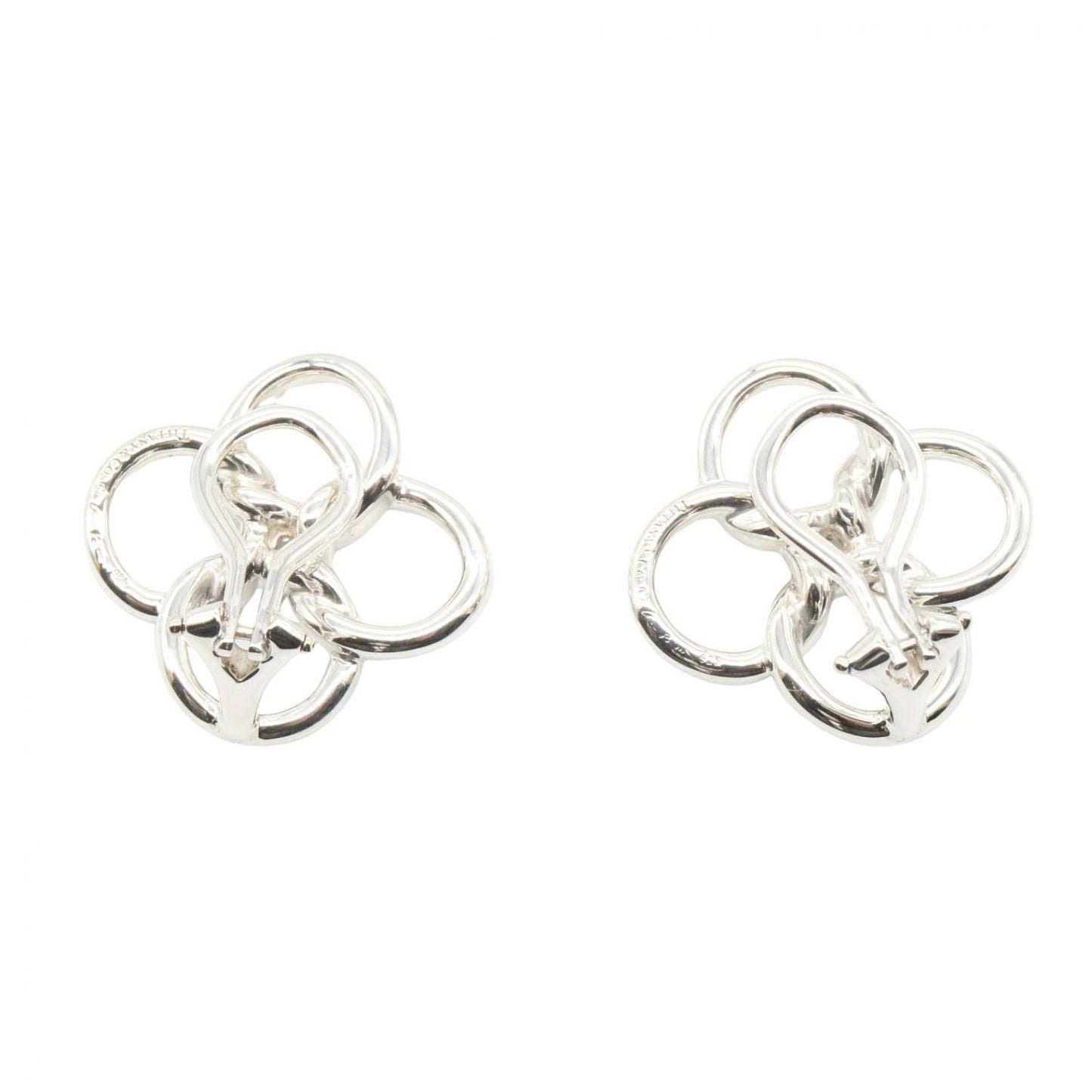 Tiffany & Co Earrings Quadro Folio 925 Sterling Silver — view 2