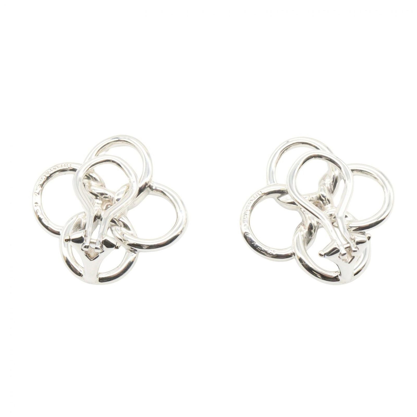Tiffany & Co Earrings Quadro Folio 925 Sterling Silver — view 2