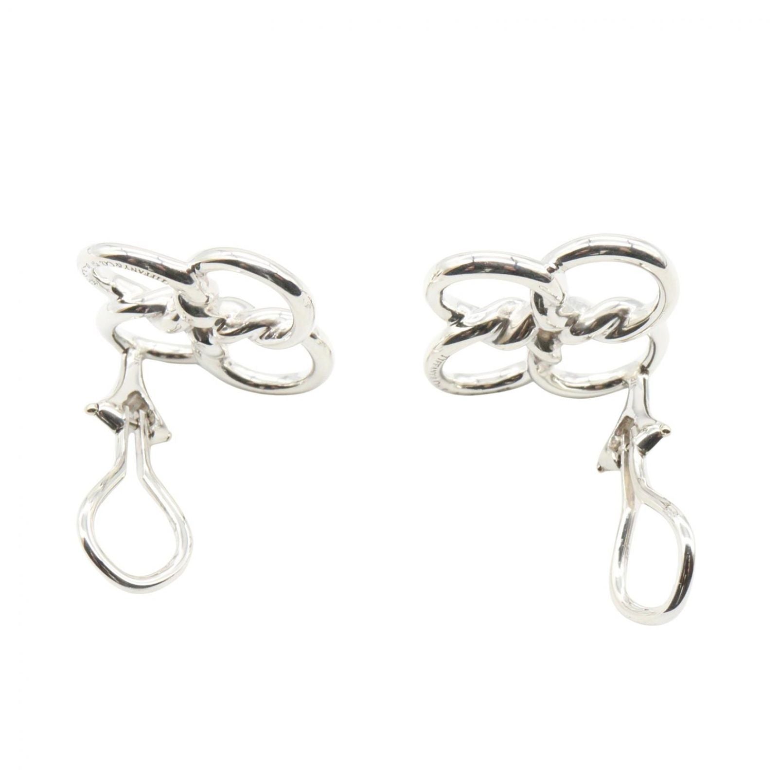 Tiffany & Co Earrings Quadro Folio 925 Sterling Silver — view 3