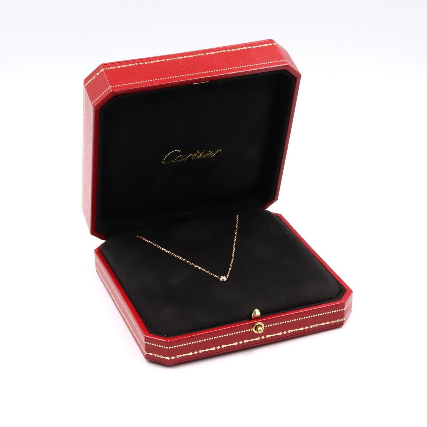 Cartier Necklace Damier SM 37.5 41 cm 18k Pink Gold Diamond — view 5