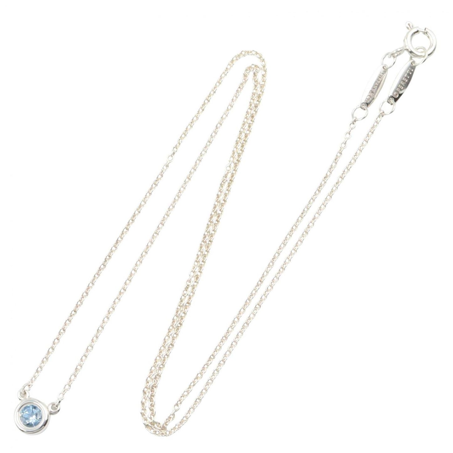 Tiffany & Co Necklace by the Yard Aquamarine 41.5 cm 925 Sterling Silver — view 2