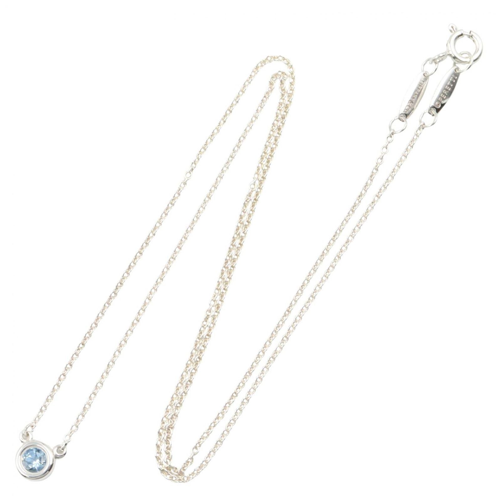Tiffany & Co Necklace by the Yard Aquamarine 41.5 cm 925 Sterling Silver — view 2