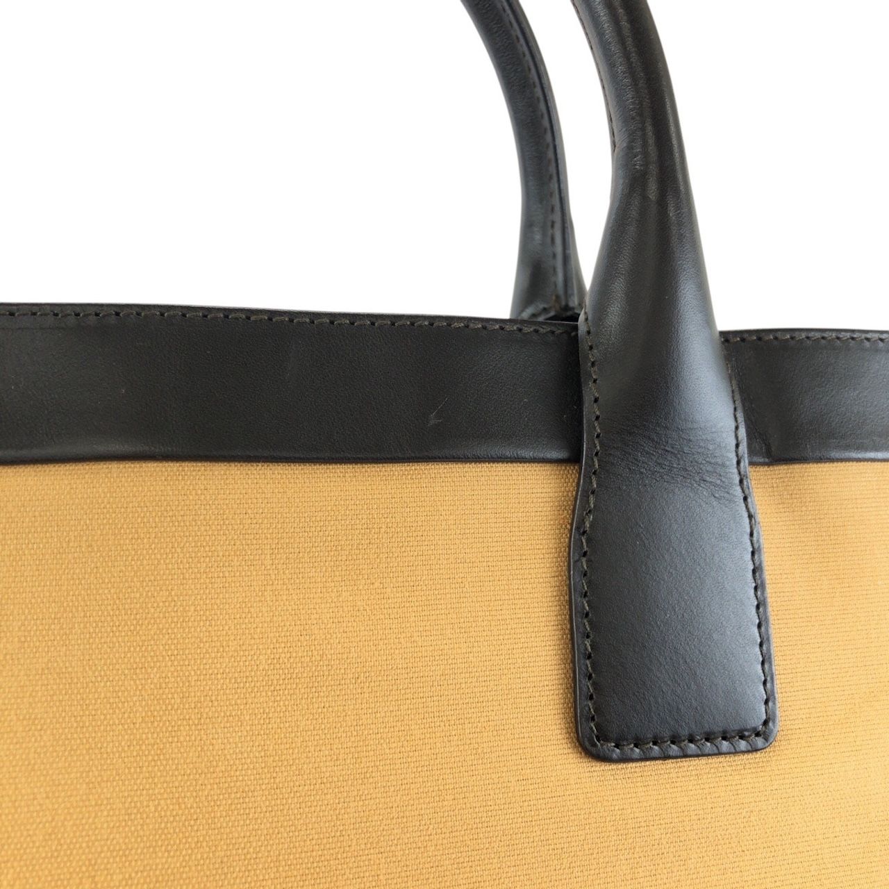 Gucci Sherry Line Beige Gold Canvas Leather 002 Tote — view 5