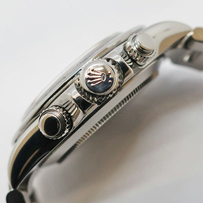 Rolex Ten Polished Cosmograph Daytona Number Black SS Automatic Watch — view 3