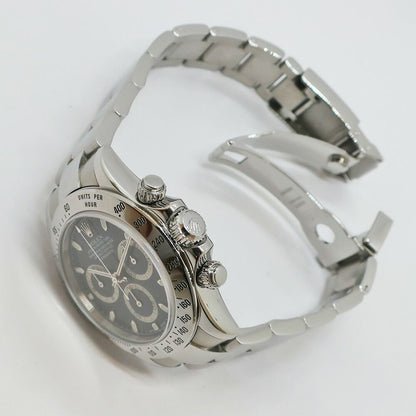 Rolex Ten Polished Cosmograph Daytona Number Black SS Automatic Watch — view 9