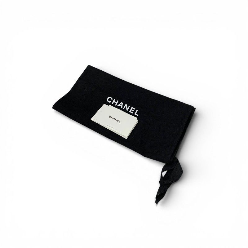 Chanel Boots Long Shoes Tweed Leather Black Multicolor CC Logo — view 9