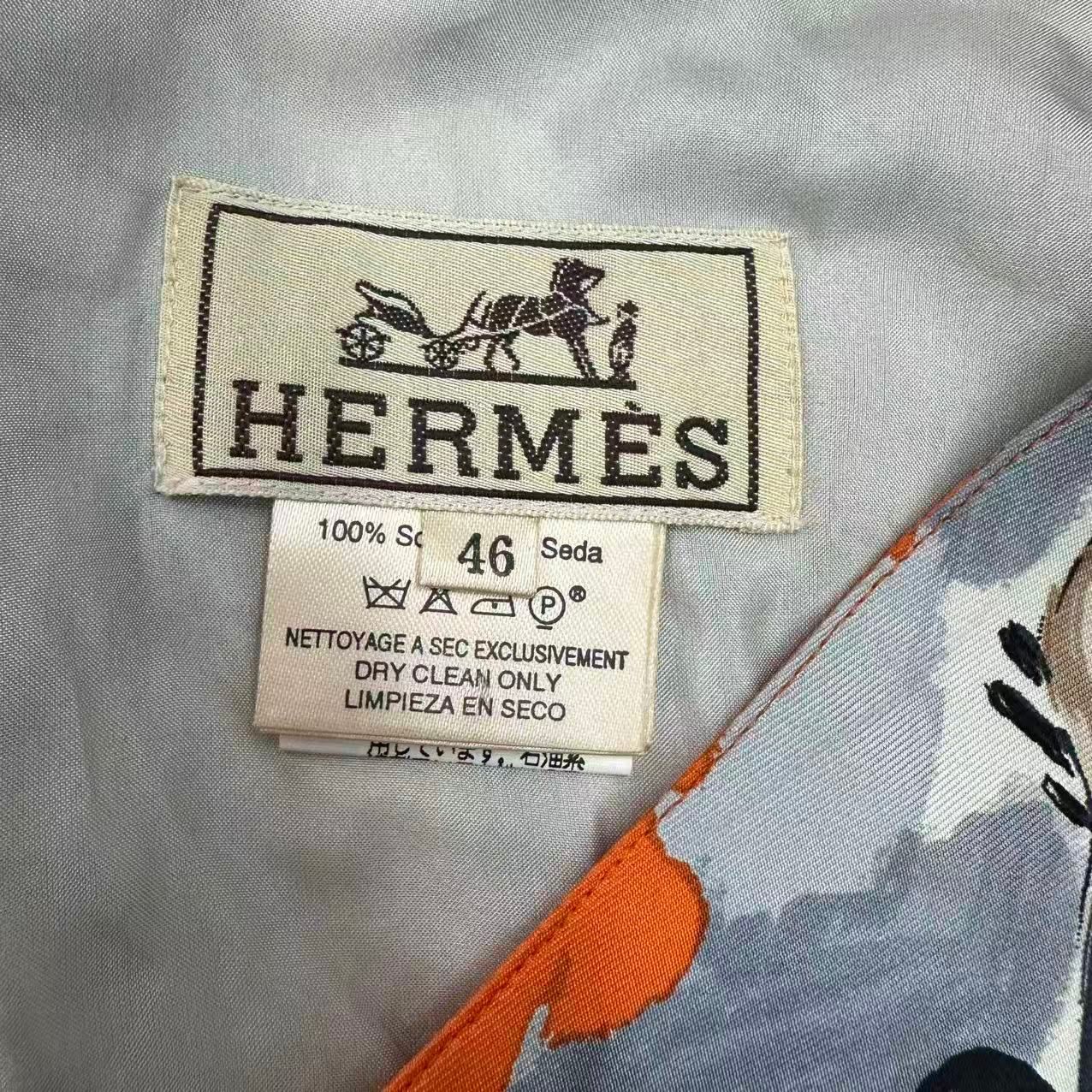 Hermes Top Vest Concerto Pattern Multicolor 46 — view 6