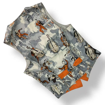 Hermes Top Vest Concerto Pattern Multicolor 46 — view 2