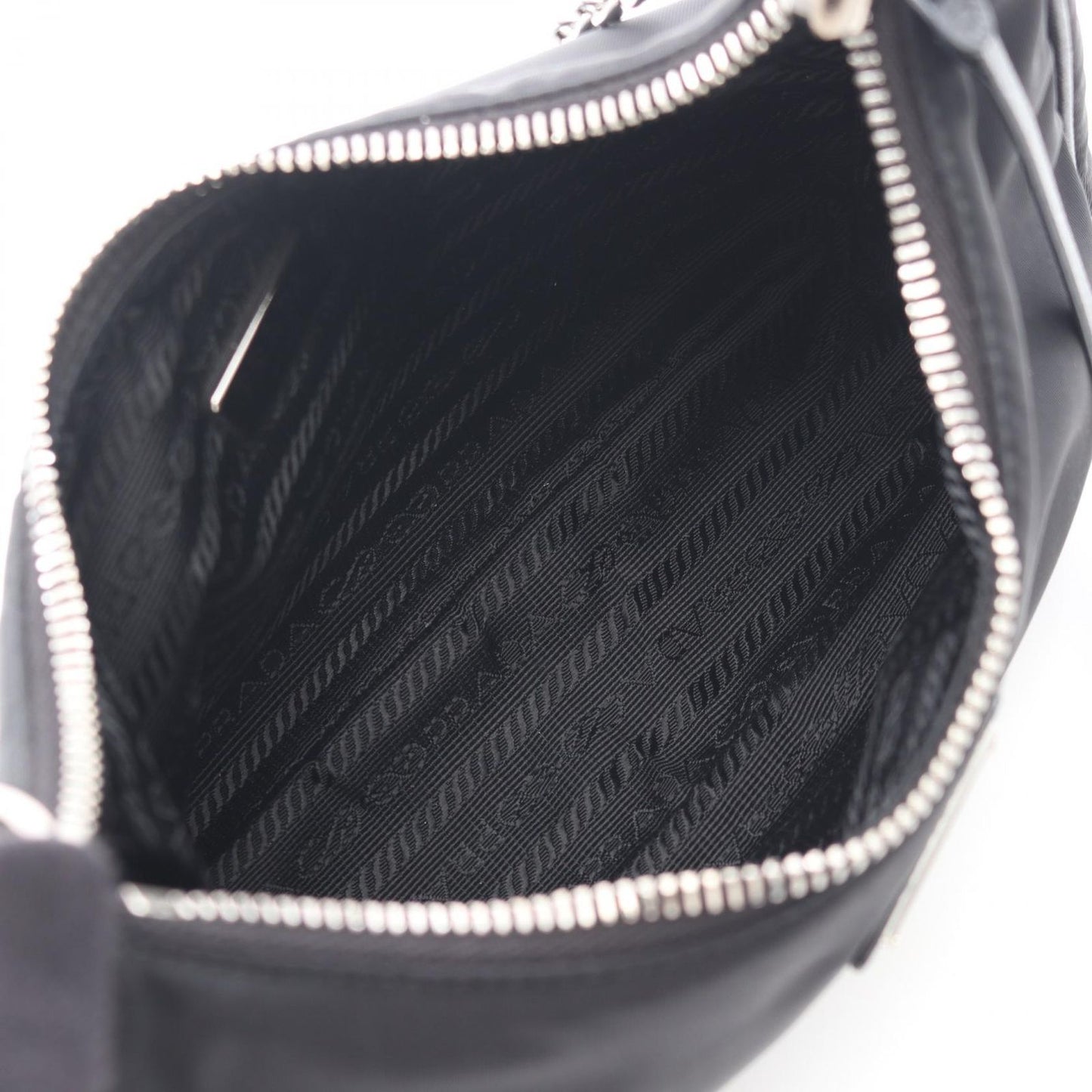 Prada Shoulder Bag Edition Re-Nylon 2-Way Black Nylon Saffiano Leather — view 3