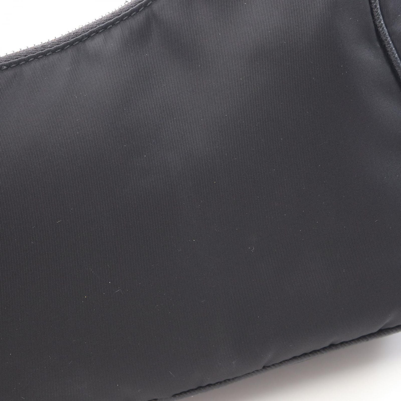 Prada Shoulder Bag Edition Re-Nylon 2-Way Black Nylon Saffiano Leather — view 8