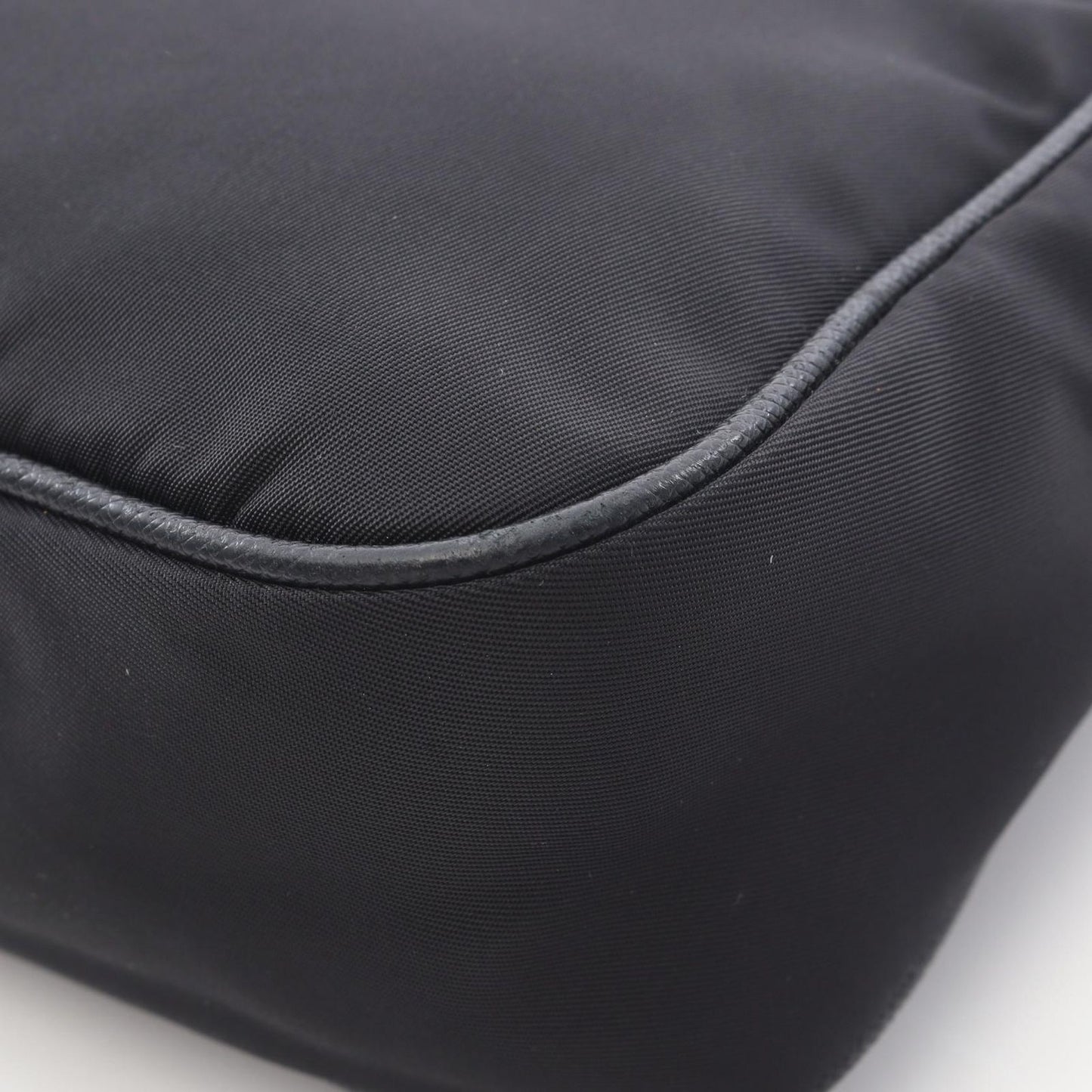 Prada Shoulder Bag Edition Re-Nylon 2-Way Black Nylon Saffiano Leather — view 7