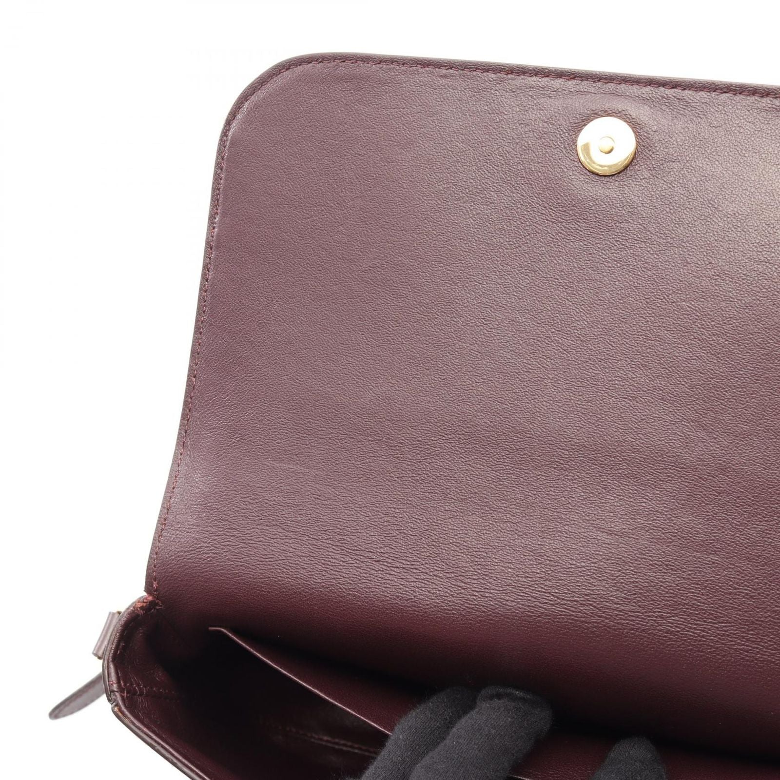 Celine Shoulder Bag Bordeaux Leather Horsebit — view 6
