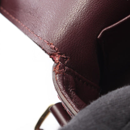 Celine Shoulder Bag Bordeaux Leather Horsebit — view 5