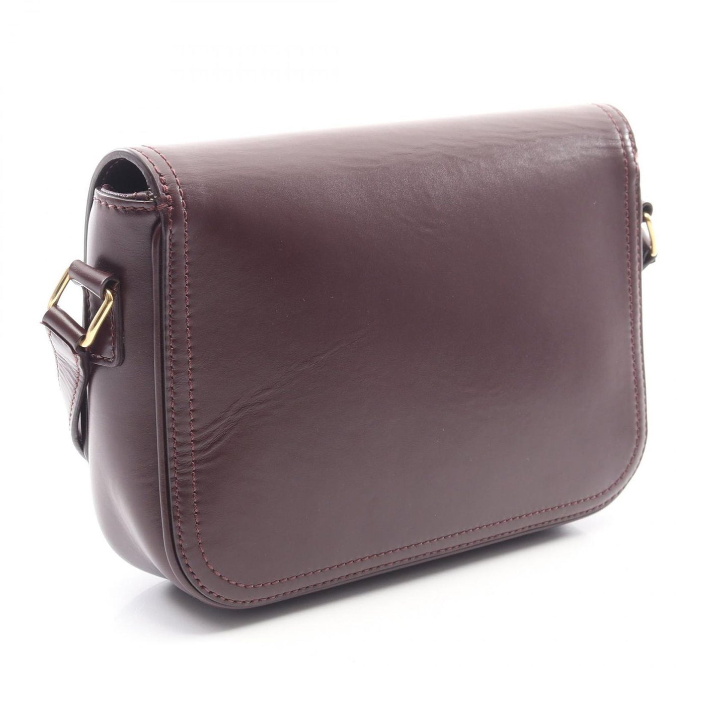 Celine Shoulder Bag Bordeaux Leather Horsebit — view 2