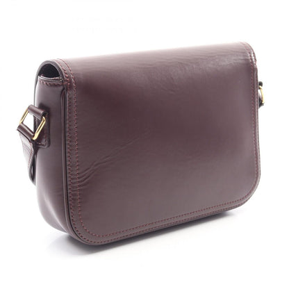 Celine Shoulder Bag Bordeaux Leather Horsebit — view 2