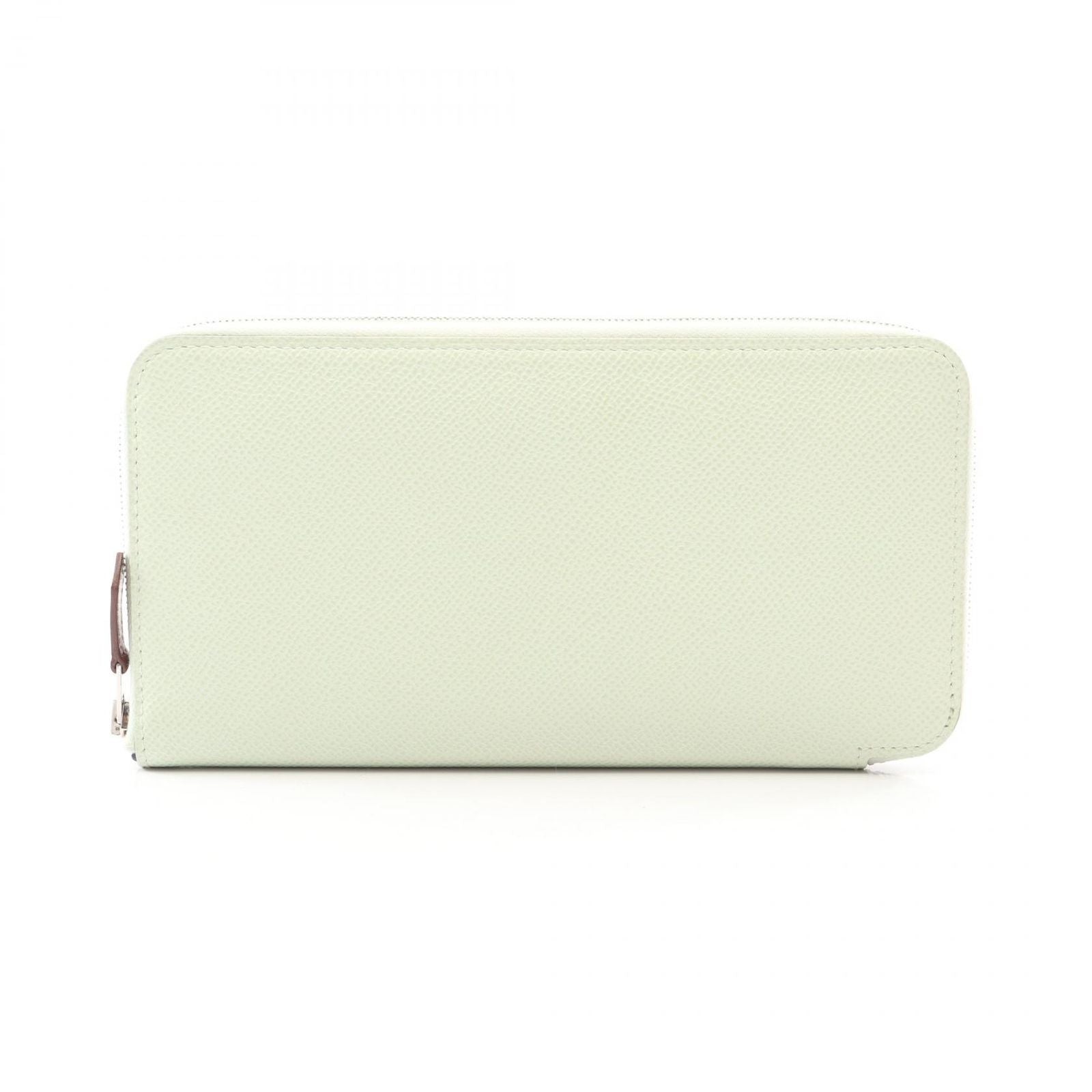 Hermes Round Wallet Azap Long Silk in Vert Fizz in