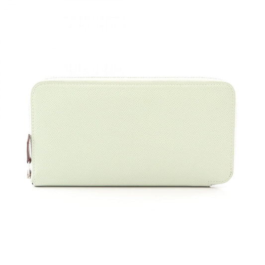 Hermes Round Wallet Azap Long Silk in Vert Fizz in