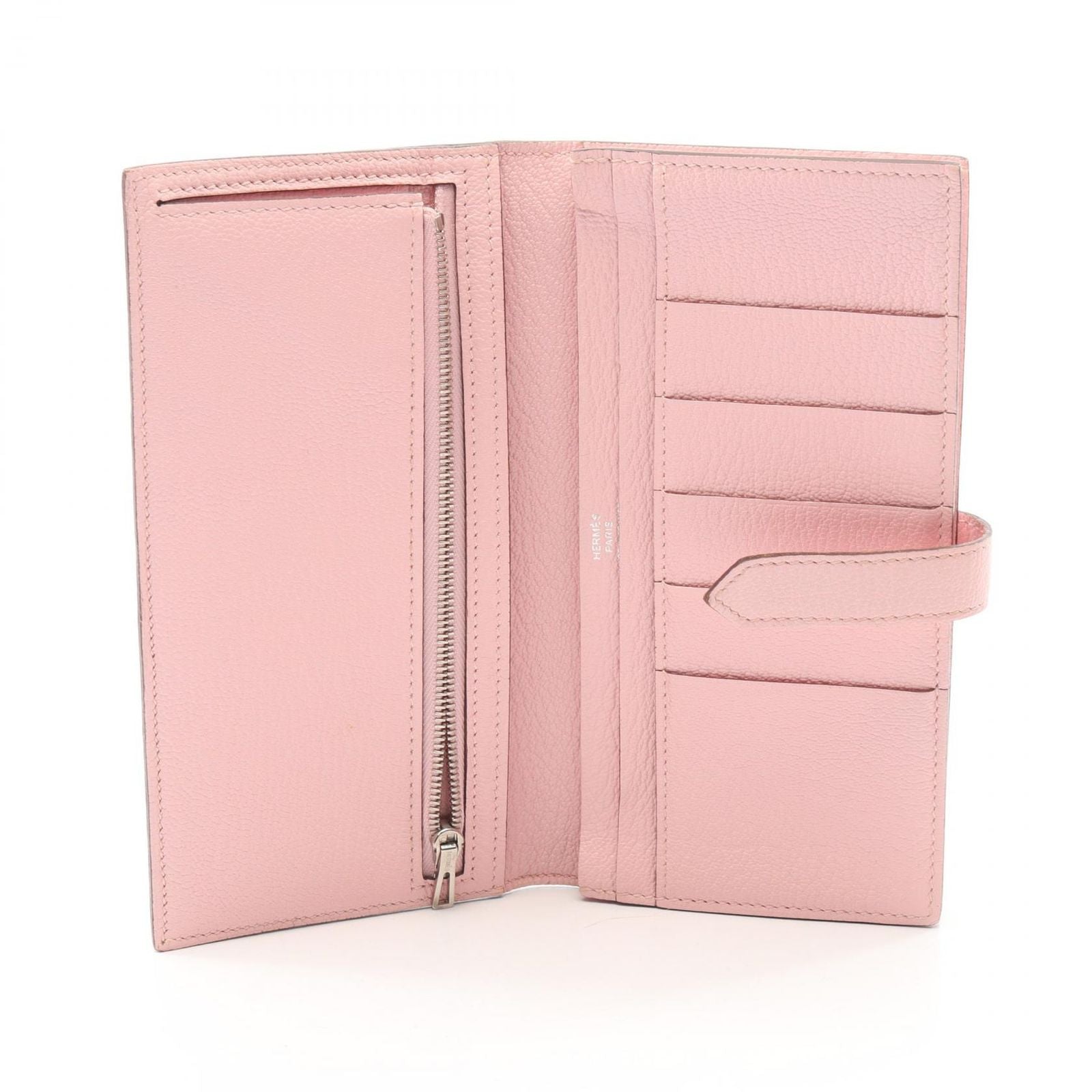 Hermes Bifold Wallet Bearn Souffle Rose Sakura — view 3