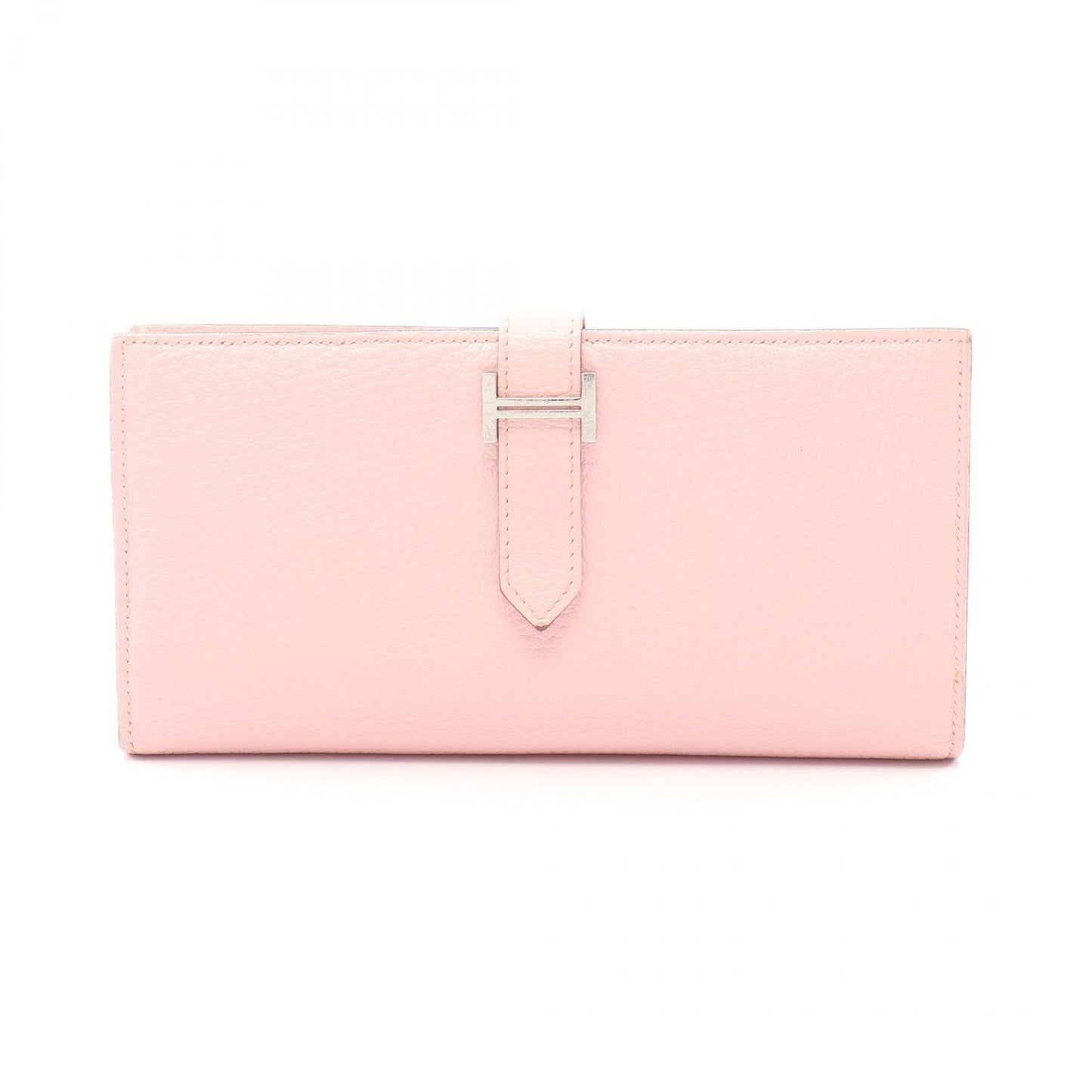 Hermes Bifold Wallet Bearn Souffle Rose Sakura