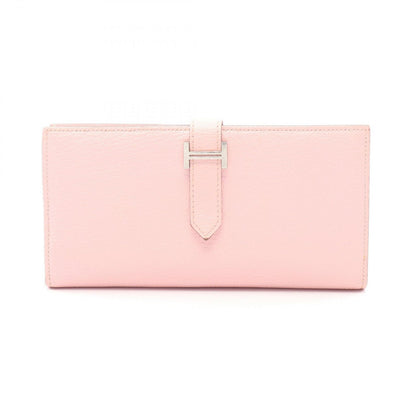 Hermes Bifold Wallet Bearn Souffle Rose Sakura