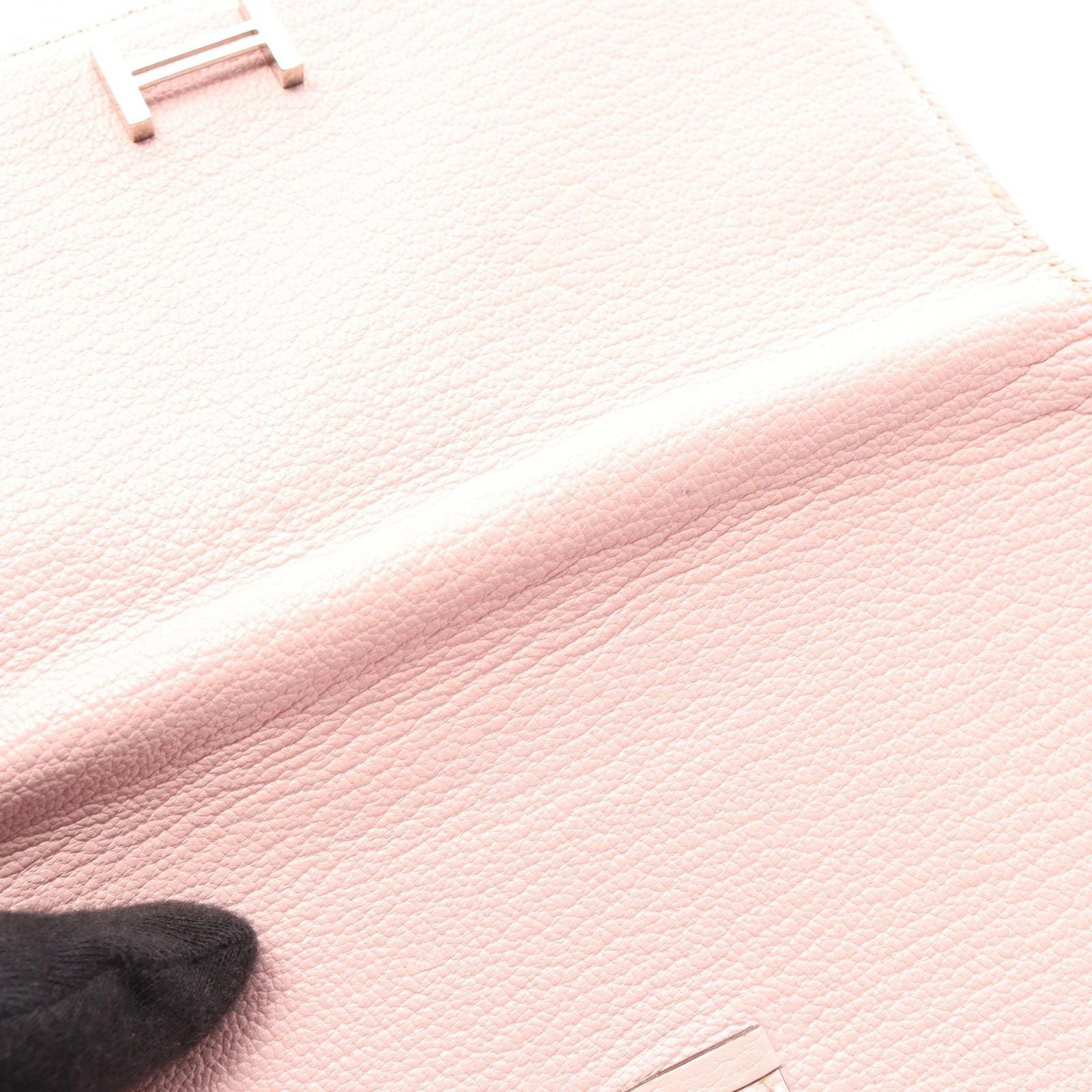Hermes Bifold Wallet Bearn Souffle Rose Sakura — view 8