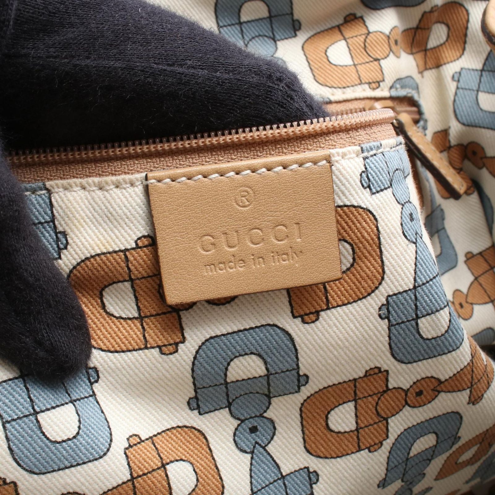 Gucci Handbag Ski Guccissima Light Brown Leather Guccissima Ski — view 4