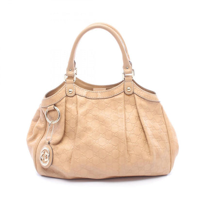 Gucci Handbag Ski Guccissima Light Brown Leather Guccissima Ski