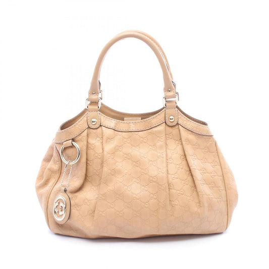 Gucci Handbag Ski Guccissima Light Brown Leather Guccissima Ski