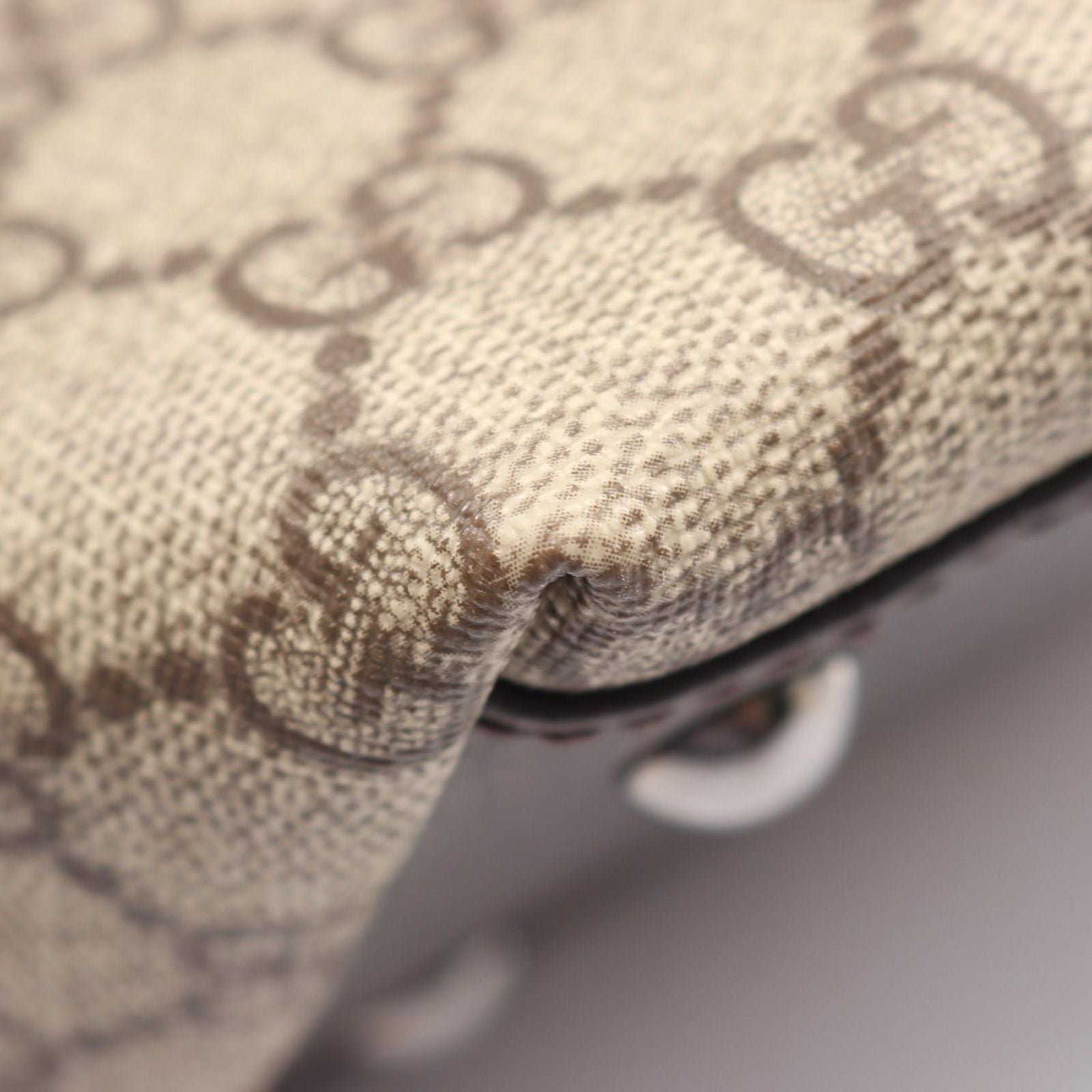 Gucci Tote GG Plus Beige Canvas Leather — view 5