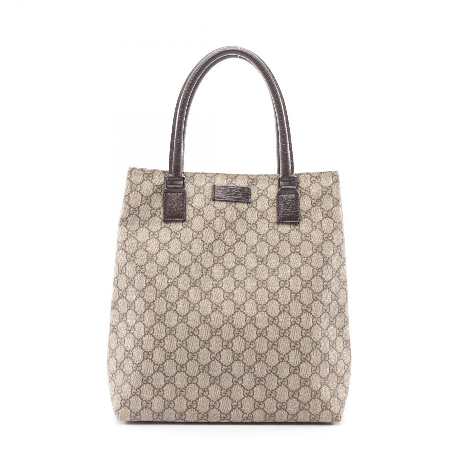 Gucci Tote GG Plus Beige Canvas Leather
