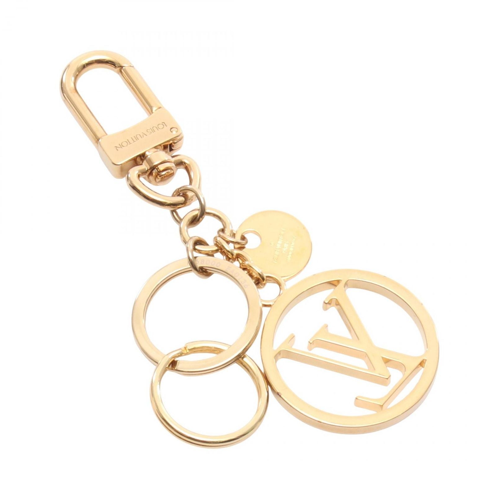 Louis Vuitton Charm LV Circle Gold Bag Charm — view 2