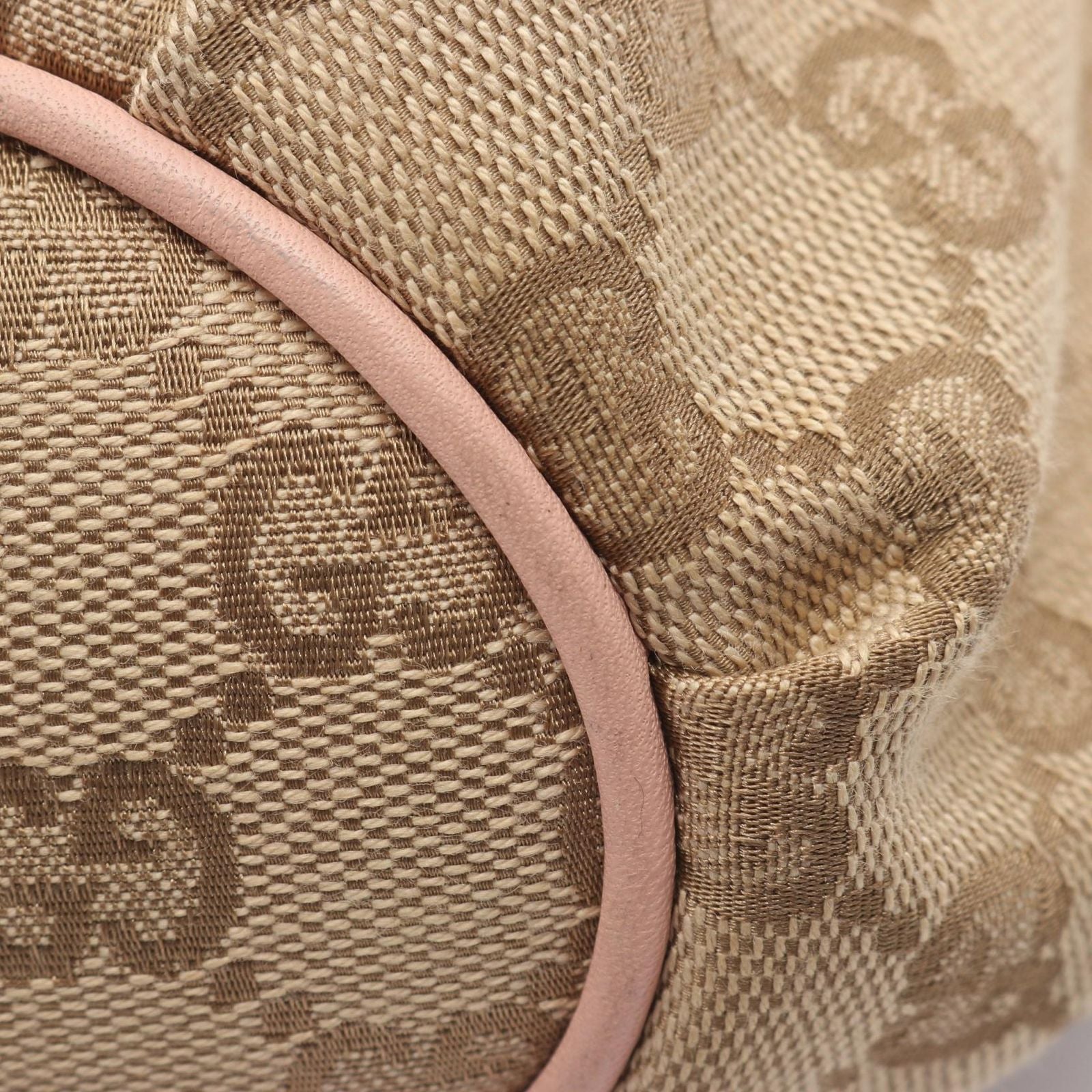 Gucci Tote Abbey GG Canvas Beige Pink — view 5