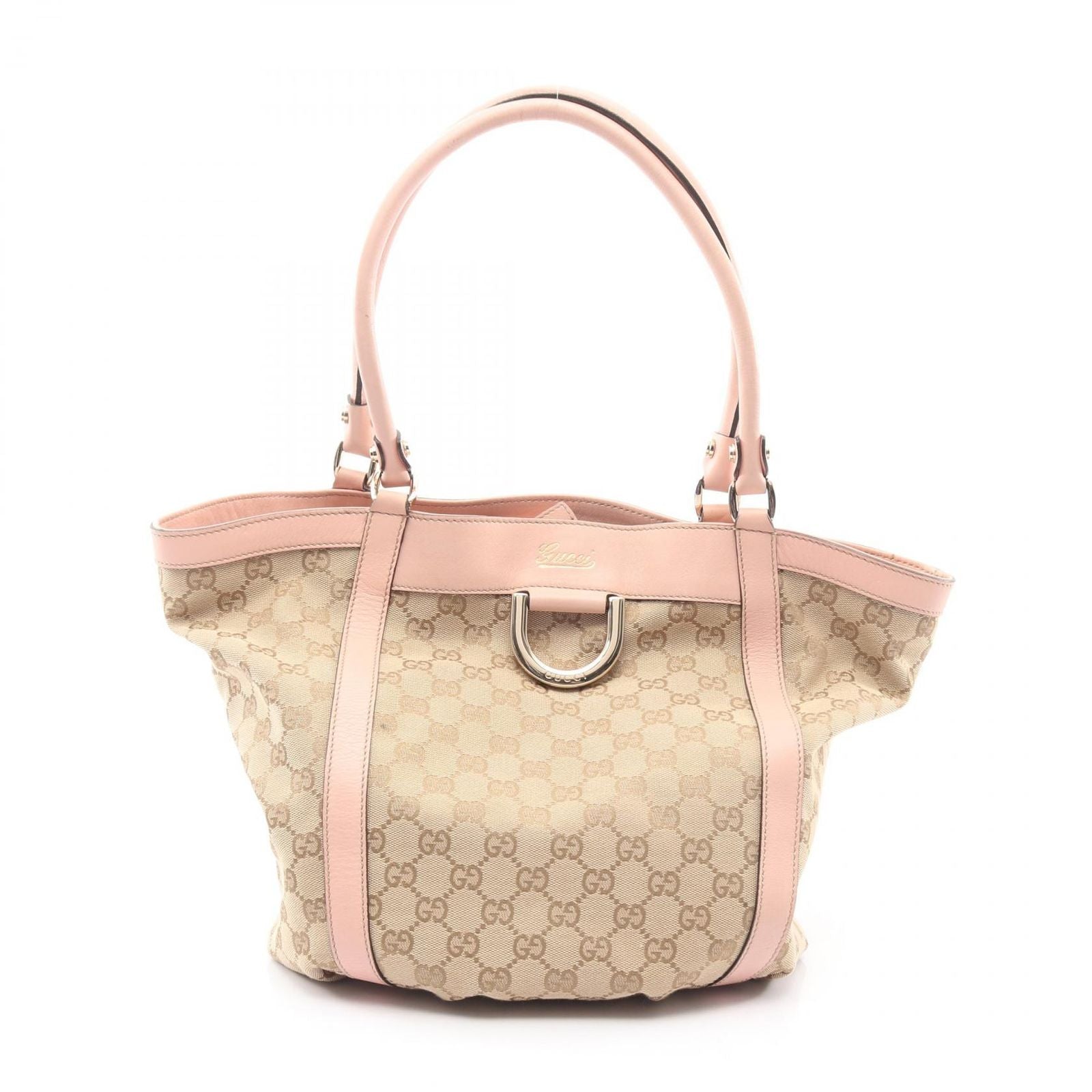 Gucci Tote Abbey GG Canvas Beige Pink