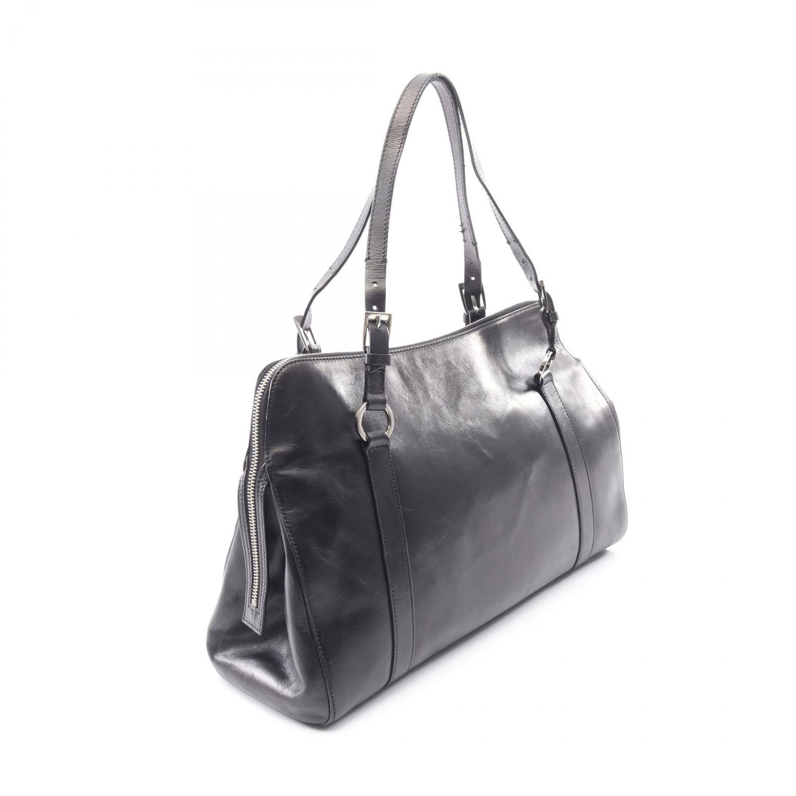 Dior Tote Black Leather Shoulder Bag — view 2