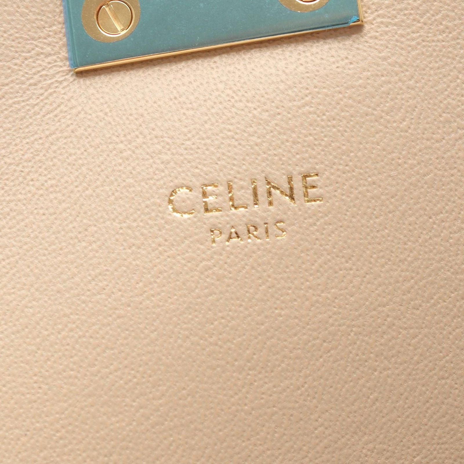 Celine Shoulder Bag Quilted Beige Leather Chain — view 4