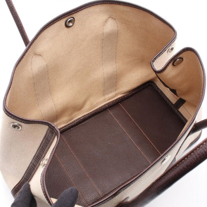 Hermes Tote Garden Party PM Ecru Ebene Leather — view 3