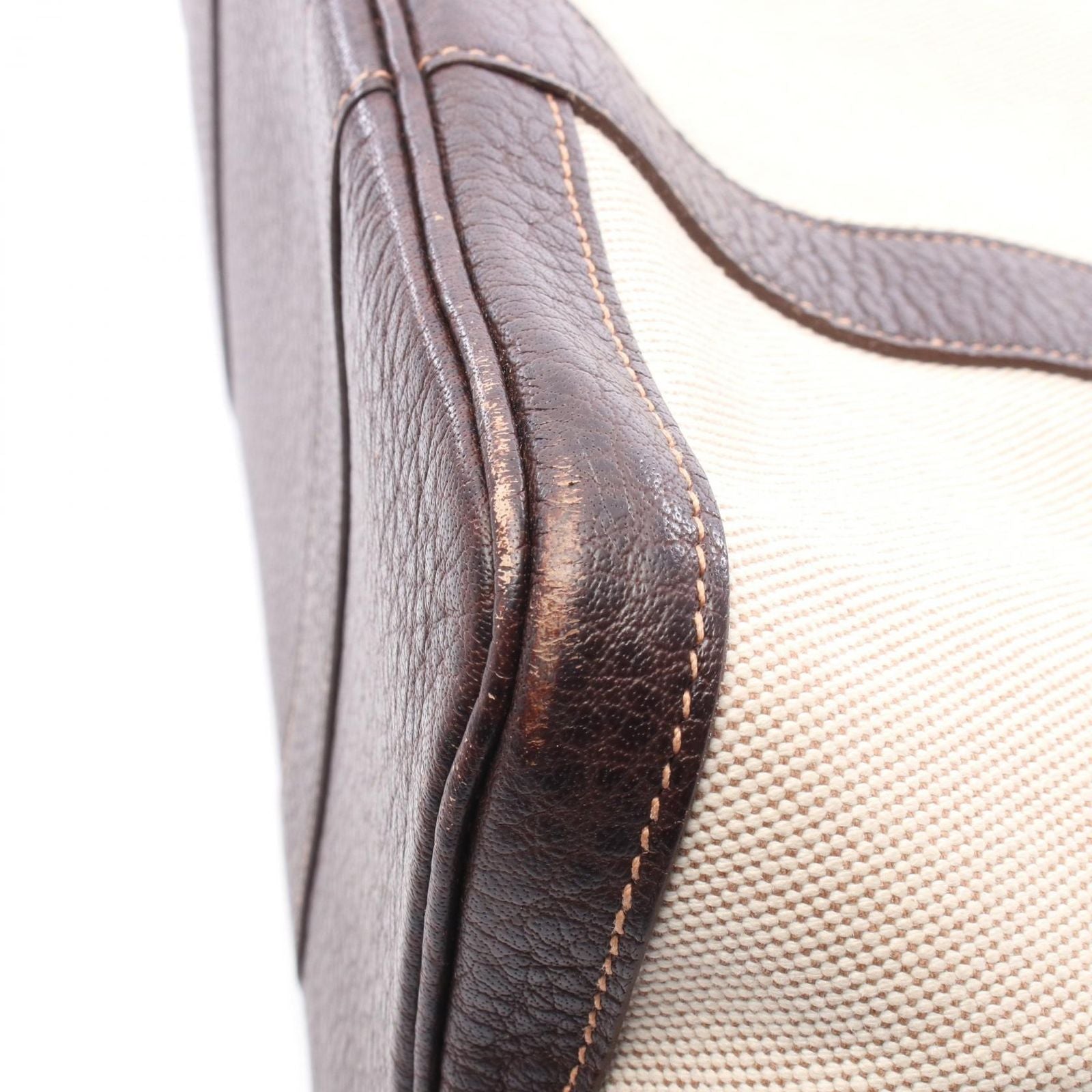 Hermes Tote Garden Party PM Ecru Ebene Leather — view 8