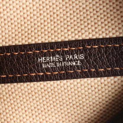 Hermes Tote Garden Party PM Ecru Ebene Leather — view 4