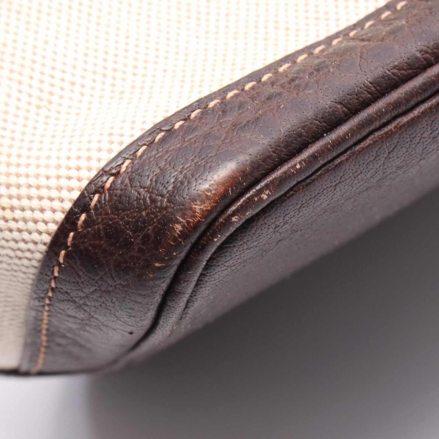 Hermes Tote Garden Party PM Ecru Ebene Leather — view 7