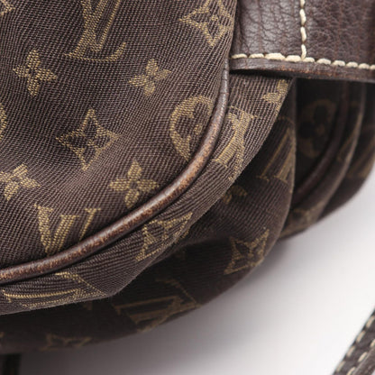 Louis Vuitton Shoulder Bag Saumur Monogram Mini Lin Ebene Canvas Leather 30 — view 8