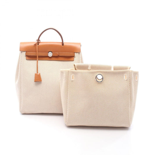 Hermes Backpack Herbag Dos PM Ecru Natural Leather