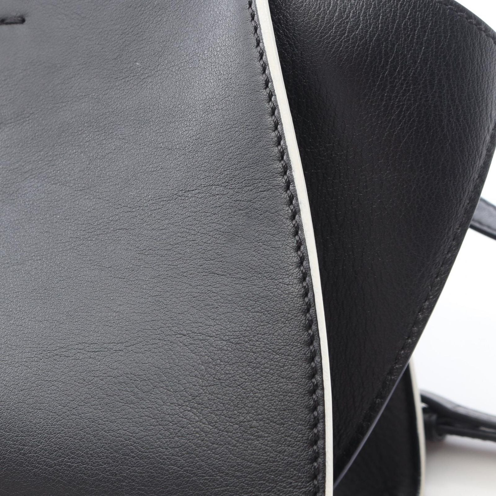 Fendi Handbag Mini 2-Way Black Leather — view 7