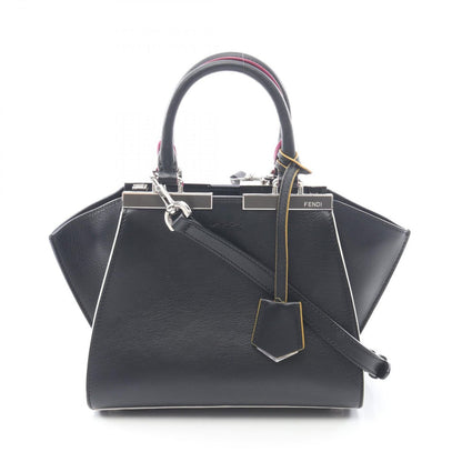 Fendi Handbag Mini 2-Way Black Leather