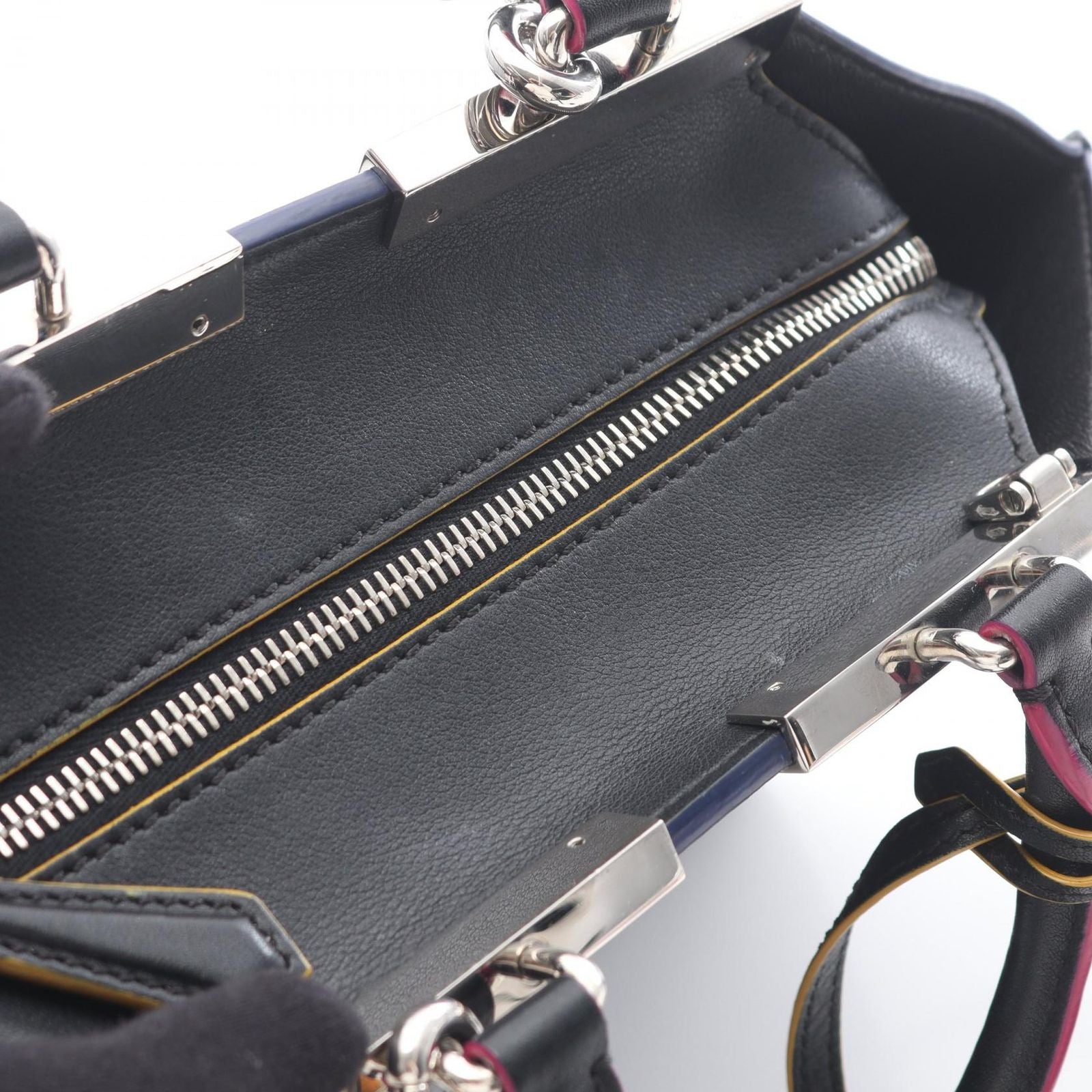 Fendi Handbag Mini 2-Way Black Leather — view 5