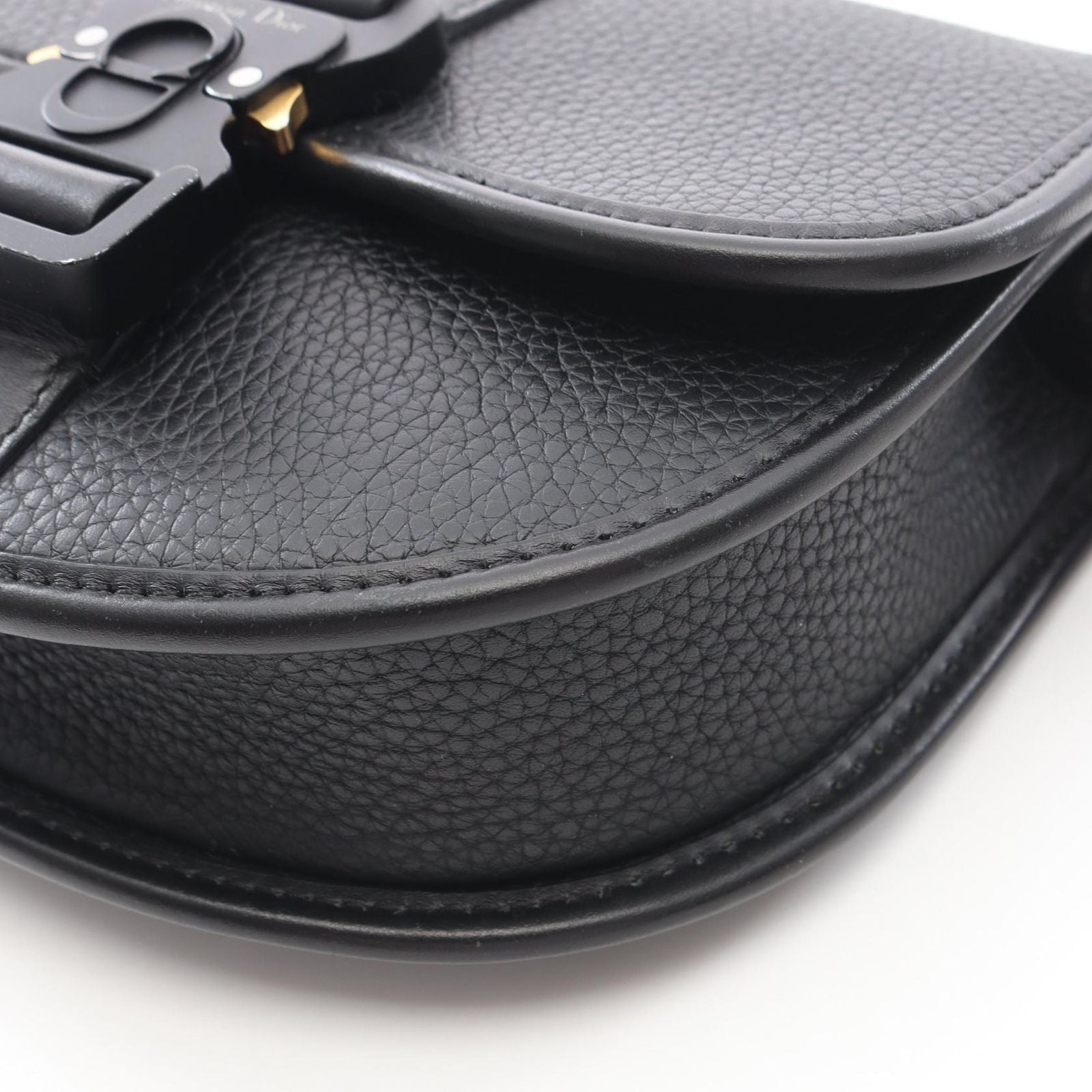Dior Shoulder Bag Gallop Black Leather — view 5