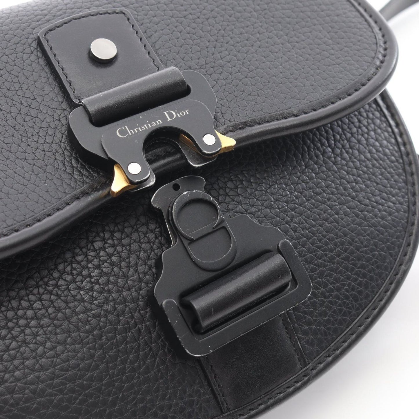 Dior Shoulder Bag Gallop Black Leather — view 8