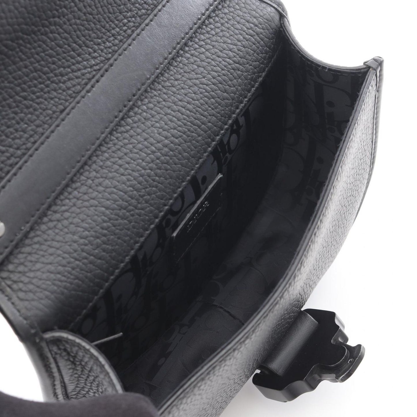 Dior Shoulder Bag Gallop Black Leather — view 3