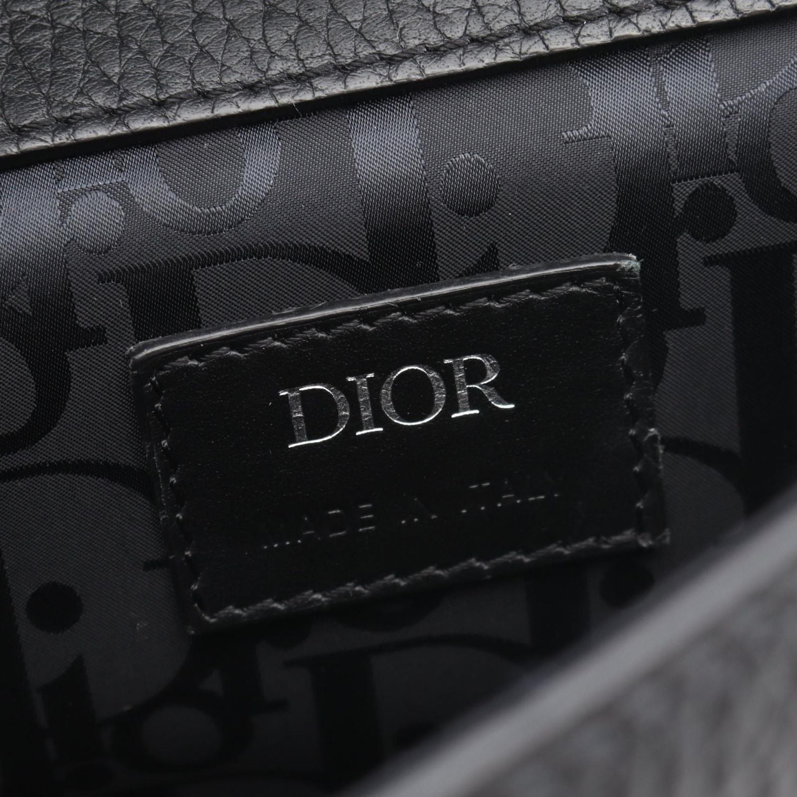 Dior Shoulder Bag Gallop Black Leather — view 4