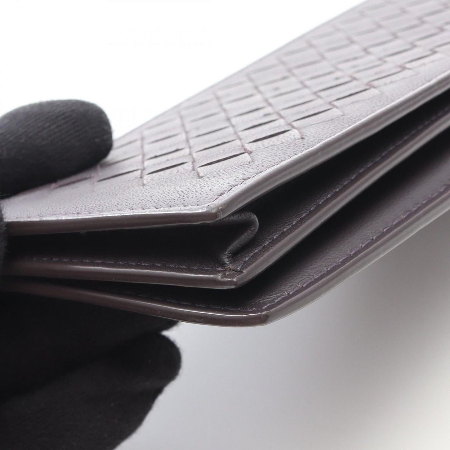 Bottega Veneta Billfold Intrecciato Brown Leather Long Wallet — view 8